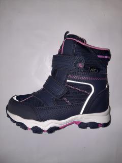 LEAF dívčí obuv Siljan navy/pink ITC Waterproof Velikost: 25