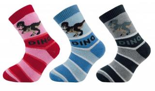 Novia termo ponožky DINO Barva: Šedá, Velikost ponožky: 24-26