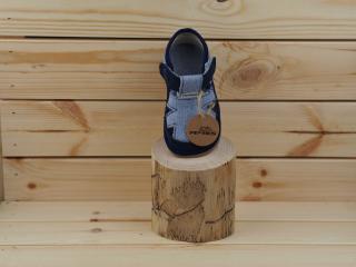 Pegres  Bosé  textilní sandálky modré Velikost: 17