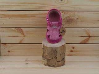 Pegres  Bosé  textilní sandálky růžové Velikost: 17