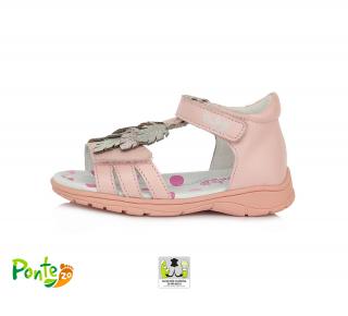 PONTE 20 dívčí kožené sandálky Pink Velikost: 30