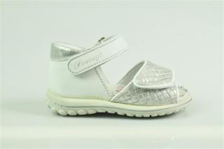 Primigi 13619 dívčí baby sandálky bílo - stříbrné Velikost: 21
