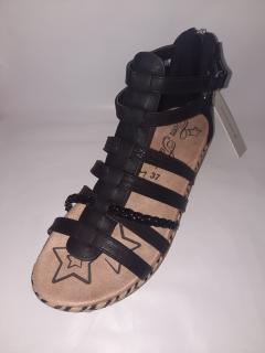 Tom Tailor sandály Black 747009 Velikost: 40