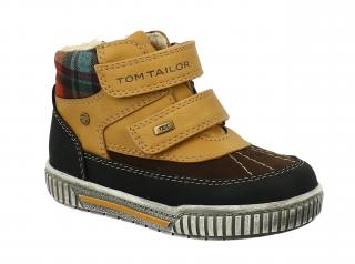 Tom Tailor zimní obuv s TEX mebránou camel/black Velikost: 28