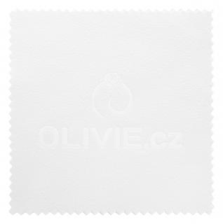 OLIVIE Bílá čistící utěrka - hadřík na stříbro 3736