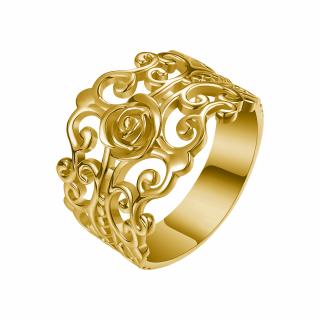 OLIVIE  FILIGRÁN stříbrný prsten 4300 Velikost prstenů: 7 (EU: 54-56), Barva: Zlatá