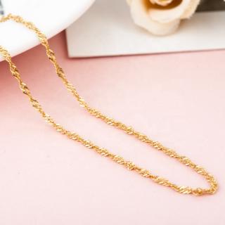 OLIVIE GOLD TWISTED 45cm stříbrný řetízek 4633