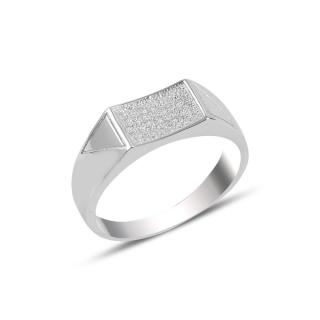 OLIVIE Pánský stříbrný prsten 3732 Velikost prstenů: 12 (EU: 68-70)