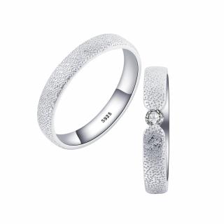 OLIVIE Snubní stříbrný prsten DUO 7476 Velikost prstenů: 10 (EU: 62-64), Pohlaví: Dámské