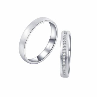 OLIVIE Snubní stříbrný prsten MATE 7481 Velikost prstenů: 10 (EU: 62-64), Pohlaví: Dámské