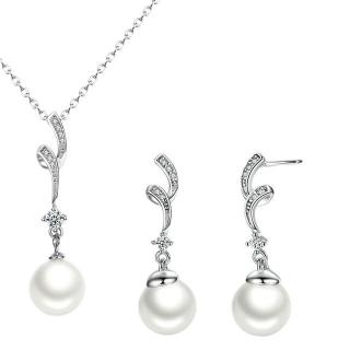 OLIVIE Stříbrná perlová sada JUMEIRA 5955