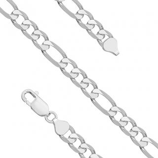OLIVIE Stříbrný pánský 50cm náhrdelník FIGARO 5617