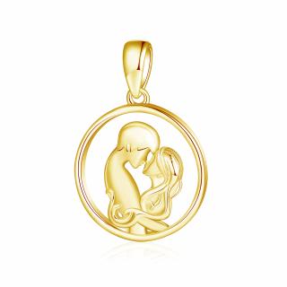 OLIVIE Stříbrný přívěsek LÁSKA GOLD 8609