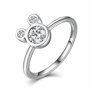 OLIVIE Stříbrný prsten MOUSE 3241 Velikost prstenů: 8 (EU: 57-58)
