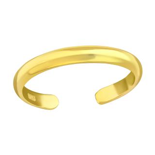 OLIVIE Stříbrný prsten na nohu GOLD 7062
