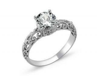 OLIVIE Stříbrný prsten OLIVIE s kubickým zirkonem 1272 Velikost prstenů: 5 1/4 (EU: 50)