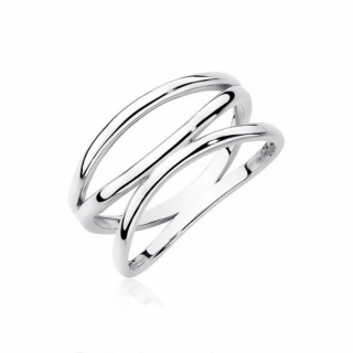 OLIVIE Stříbrný prsten se třemi liniemi 2194 Velikost prstenů: 5 (EU: 49-50)