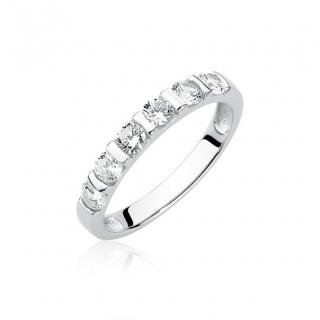 OLIVIE Stříbrný prsten se zirkony 1949 Velikost prstenů: 10 (EU: 62-64)