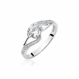 OLIVIE Stříbrný prsten se zirkony 1950 Velikost prstenů: 5 (EU: 49-50)