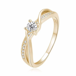 OLIVIE Stříbrný prsten STORY GOLD 7172 Velikost prstenů: 10 (EU: 62-64)