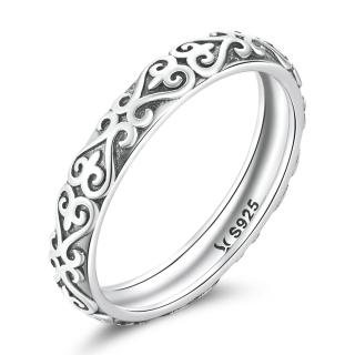 OLIVIE Stříbrný prsten VINTAGE 5573 Velikost prstenů: 6 (EU: 51-53)