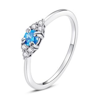 OLIVIE Stříbrný prstýnek BLUE 5369 Velikost prstenů: 6 (EU: 51-53)