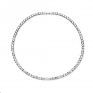 OLIVIE Stříbrný tenisový 40cm/5mm náhrdelník 7291