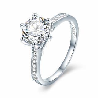 OLIVIE Zásnubní stříbrný prsten 2905 Velikost prstenů: 7 (EU: 54-56)