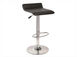 Barová židle - A-044, ekokůže, černá