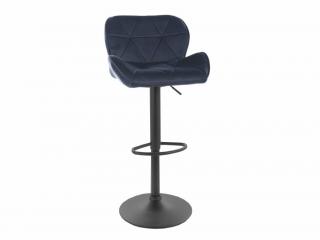 Barová židle - C-122 Velvet, čalouněná, různé barvy na výběr Čalounění: černá (tap.117)