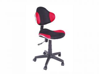 Dětská židle - Q-G2, čalouněná, různé barvy na výběr Čalounění: červená/černá