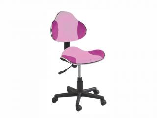 Dětská židle - Q-G2, čalouněná, různé barvy na výběr Čalounění: růžová