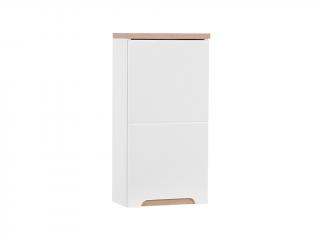 Horní závěsná skříňka - BALI 830 white, bílá/lesklá bílá/dub votan