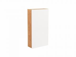 Horní závěsná skříňka - MONAKO 830 white, lesklá bílá/dub hamilton