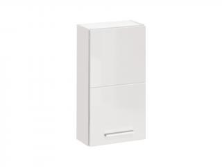 Horní závěsná skříňka - TWIST 830 white, bílá/lesklá bílá