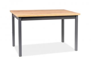 Jídelní stůl - ADAM, 100x60, dub lancelot/antracit