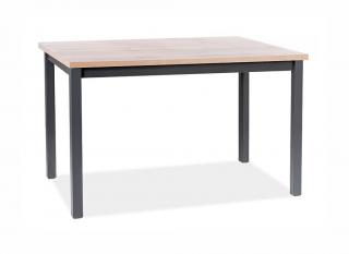 Jídelní stůl - ADAM, 100x60, dub votan/černá