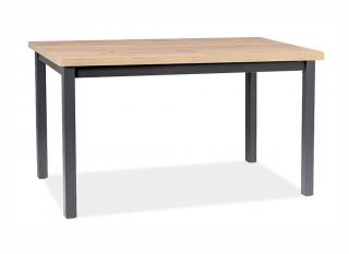 Jídelní stůl - ADAM, 120x68, dub artisan/černá