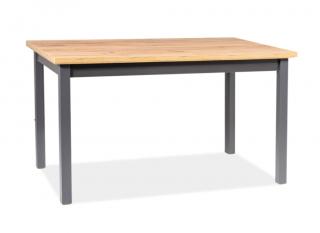 Jídelní stůl - ADAM, 120x68, dub lancelot/antracit