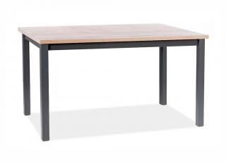 Jídelní stůl - ADAM, 120x68, dub votan/černá