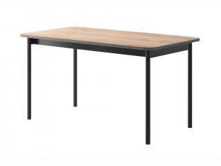 Jídelní stůl - BASIC BL140, 140x80, jackson hickory/grafit