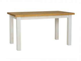 Jídelní stůl - POPRAD II, 160x90, medová borovice/bílá borovice