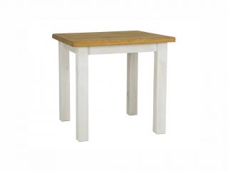 Jídelní stůl - POPRAD II, 80x80, medová borovice/bílá borovice