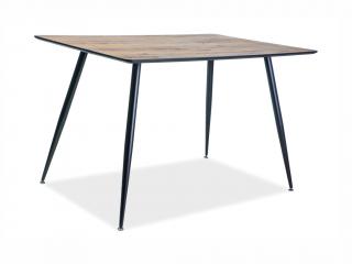 Jídelní stůl - REMUS, 120x80, ořech/černá