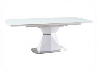 Jídelní stůl rozkládací - CORTEZ, 160x90, matná bílá