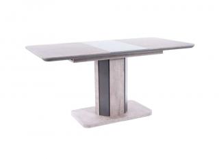Jídelní stůl rozkládací - HEXON, 120x80, beton/grafit