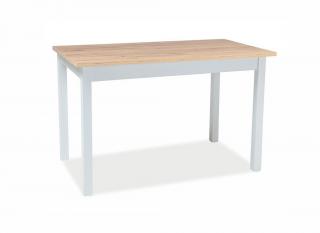Jídelní stůl rozkládací - HORACY, 125x75, dub artisan/bílá
