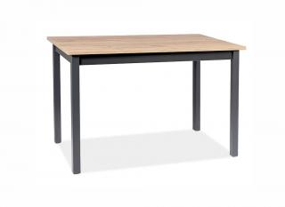 Jídelní stůl rozkládací - HORACY, 125x75, dub artisan/černá
