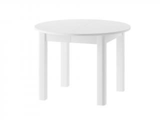 Jídelní stůl rozkládací - INDUS, 105x105, matná bílá