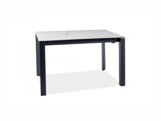 Jídelní stůl rozkládací - METROPOL Ceramic, 120x80, mramor/matná černá